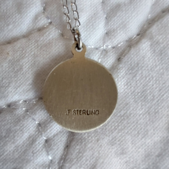 Vtg Sterling Silver Mary Religious Medallion Necklace NEVER WORN NOS Felice w/Bx - Picture 16 of 16